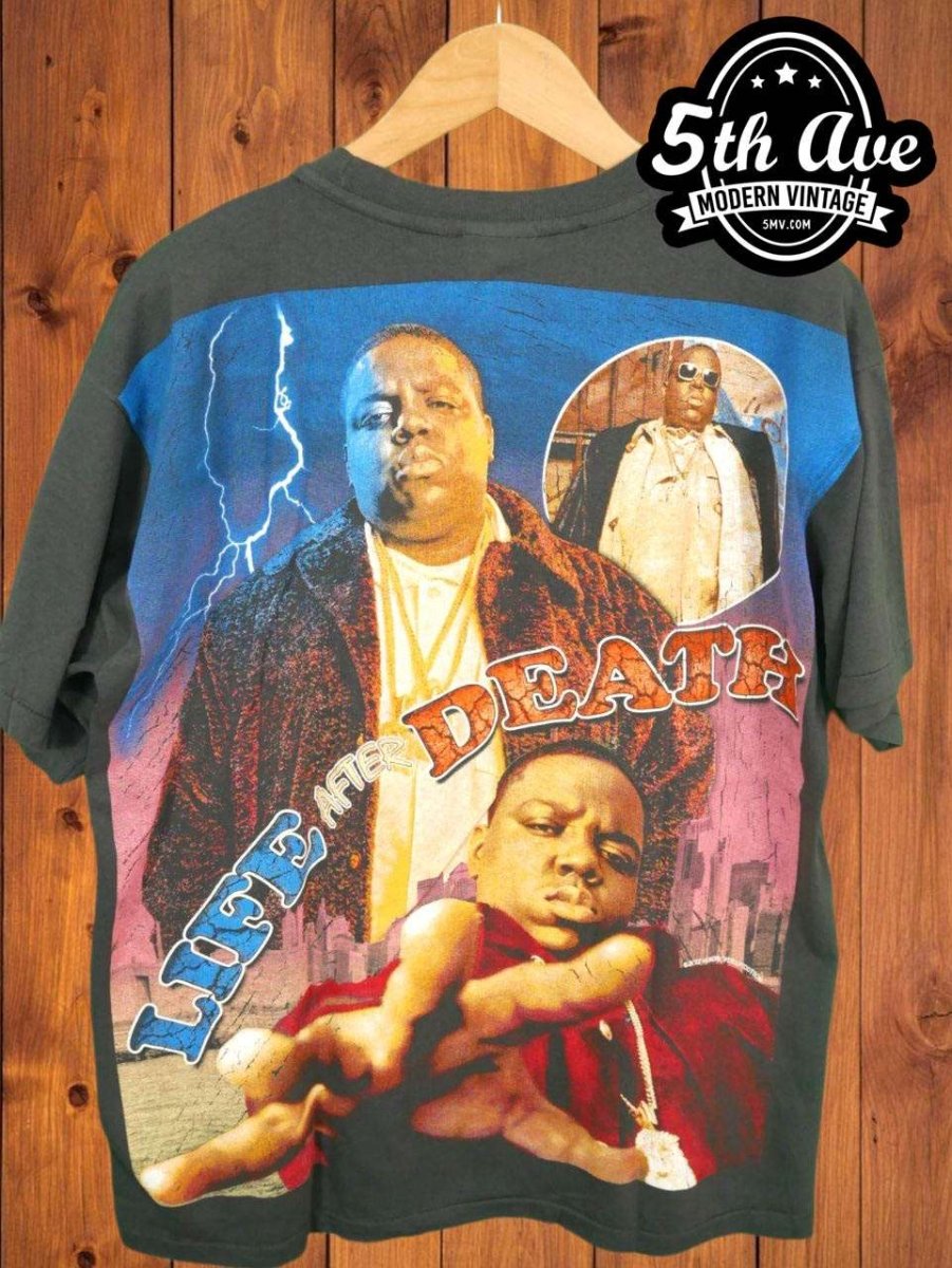 The Notorious B.I.G., Biggie Smalls, Biggie Life After Death - New Vintage Band T shirt - Vintage Band Shirts