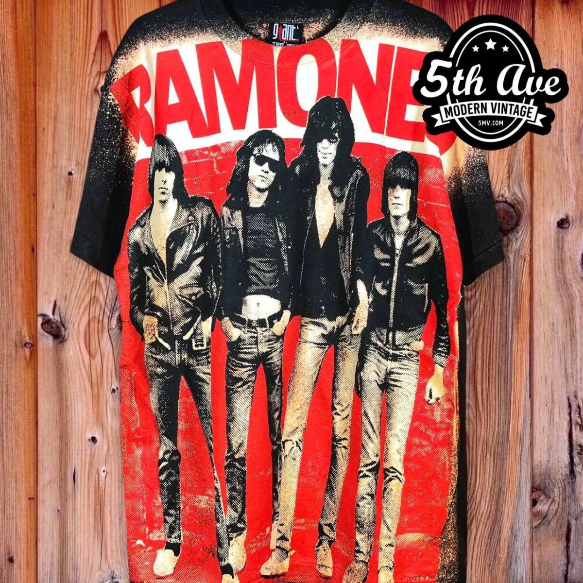 The Ramones - AOP all over print New Vintage Band T shirt