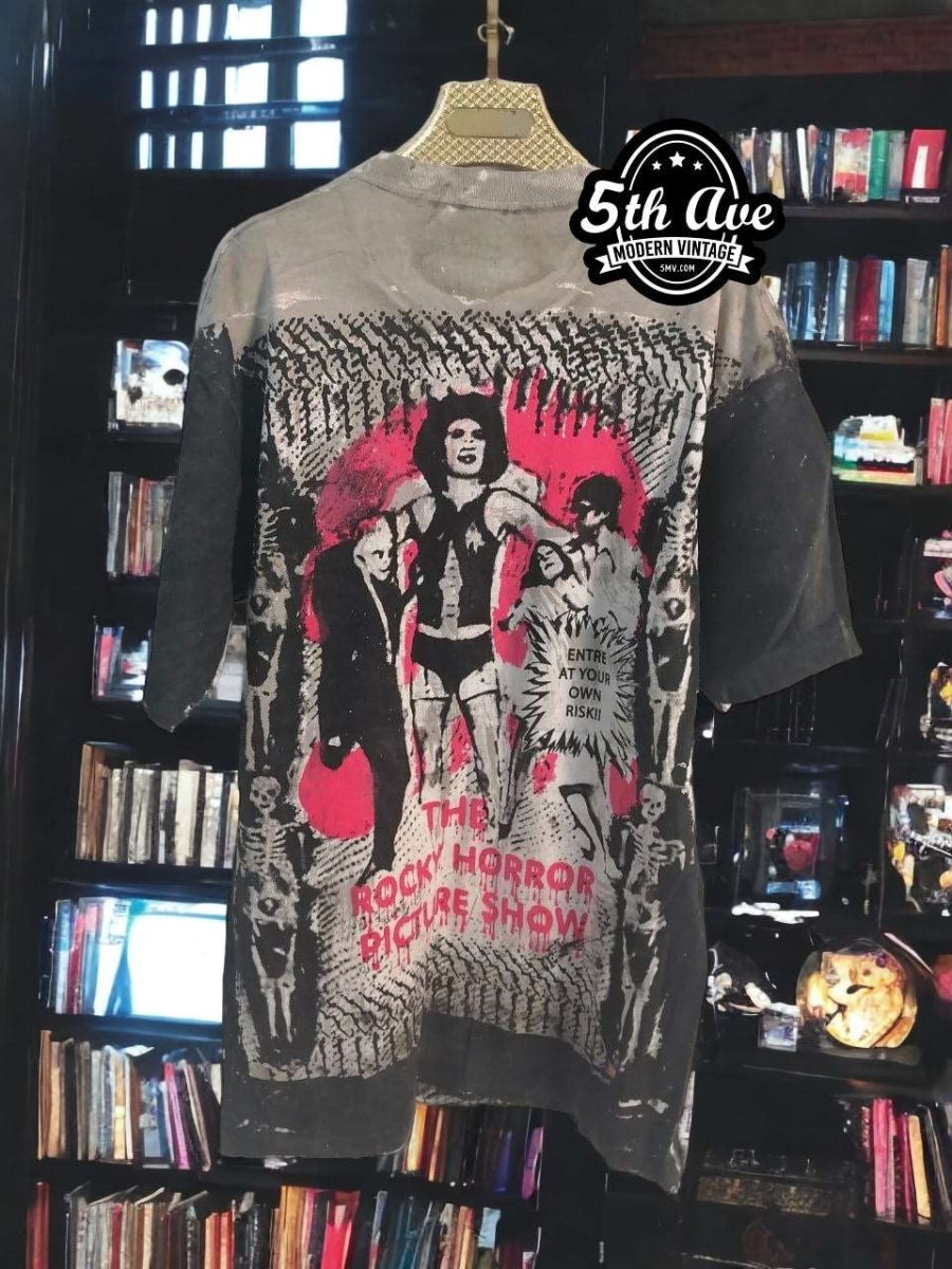 The Rocky Horror Picture Show Cast Tribute Single Stitched T-Shirt - Vintage Band Shirts