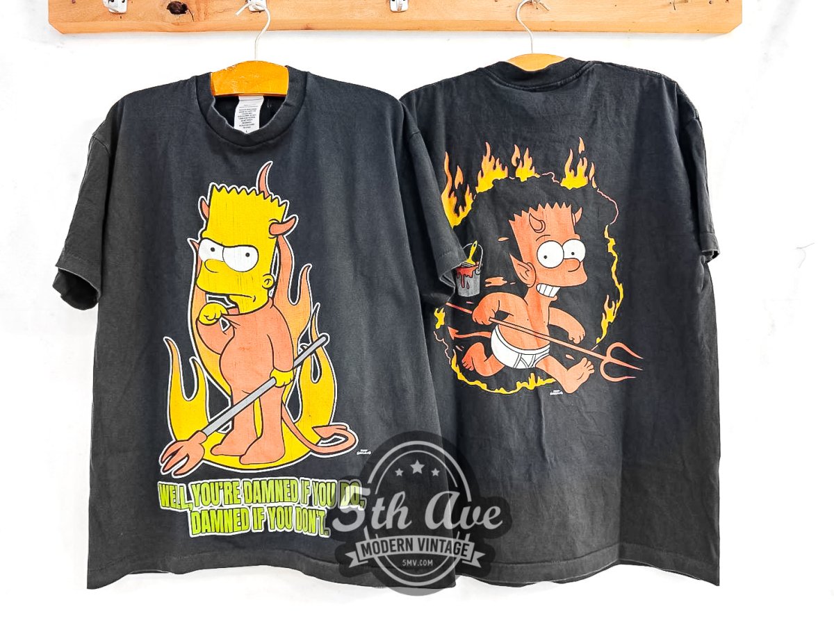The Simpsons Deep, Deep Trouble - Vintage Reprint Animation T-Shirt - Vintage Band Shirts