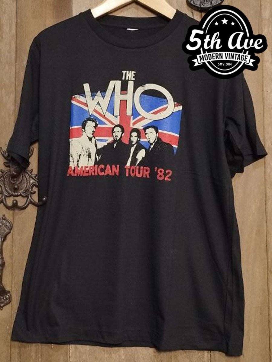 The Who American Tour 1982 - New Vintage Band T shirt