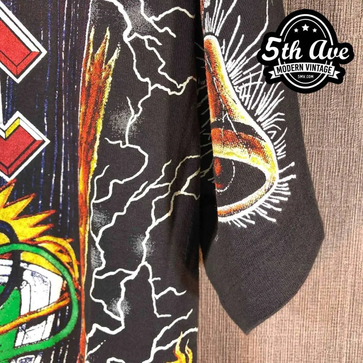 Thunderstruck Style: The Angus Young All-Over Print Single Stitch t shirt - Vintage Band Shirts