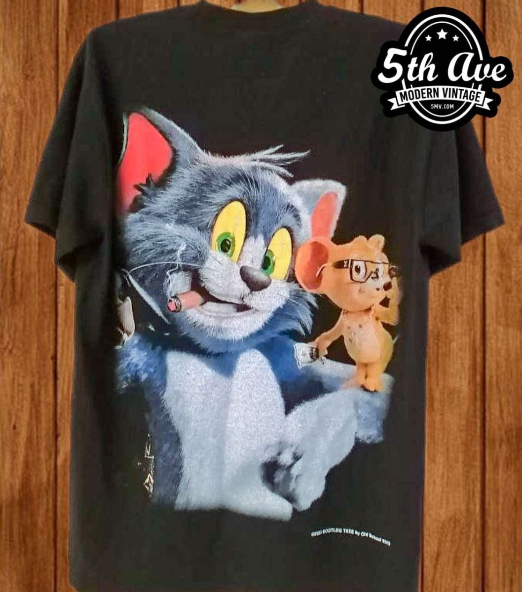 Tom and Jerry: A Spirited Caper - New Vintage Animation T shirt - Vintage Band Shirts