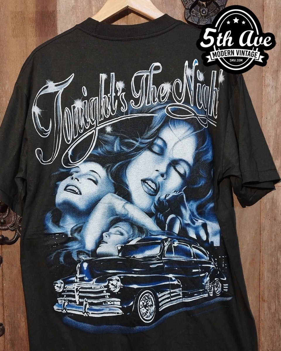 Tonight's the Night - Rollin hard lowrider low rider car culture t shirt - Vintage Band Shirts