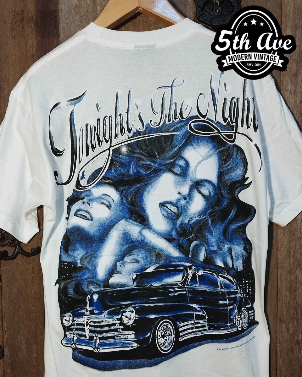 Tonight's the Night - Rollin hard lowrider low rider car culture t shirt - Vintage Band Shirts