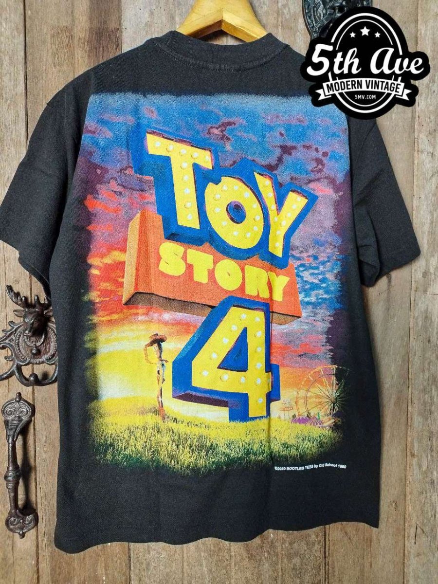 Toy Story 4 - AOP all over print New Vintage Animation T shirt - Vintage Band Shirts