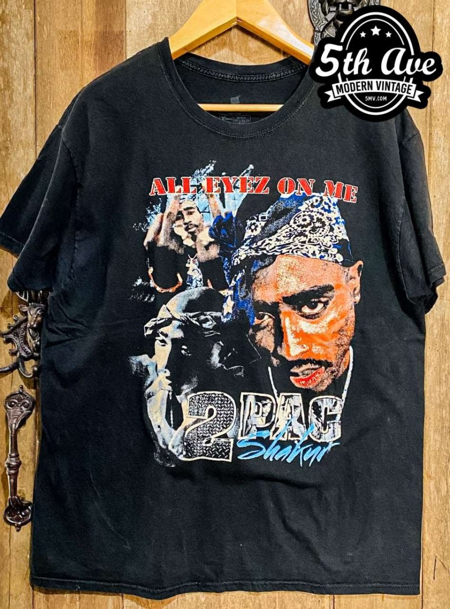 Tupac Shakur All Eyez on Me - New Vintage Band T shirt - Vintage Band Shirts