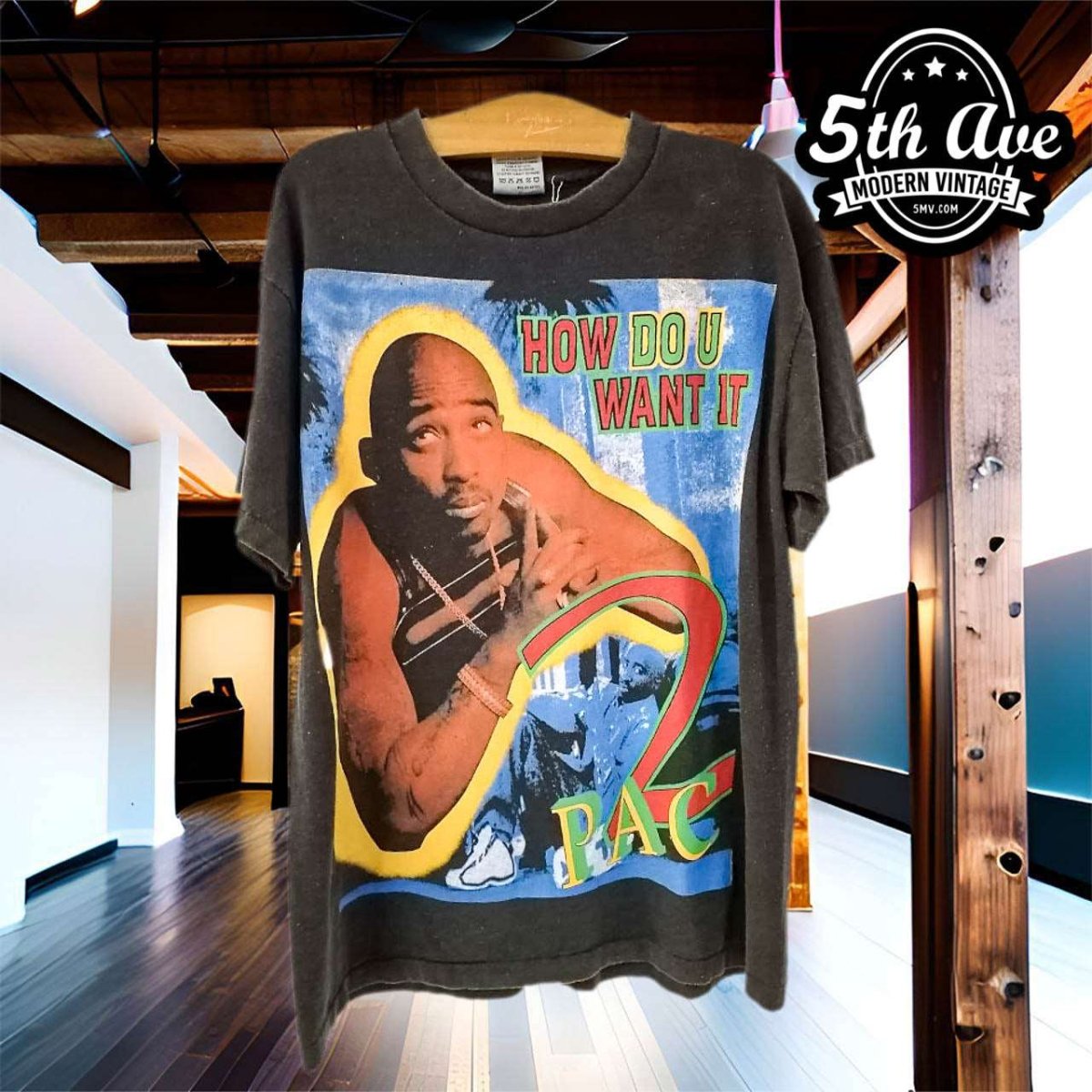 Tupac Shakur: Iconic Collaboration t shirt - Vintage Band Shirts