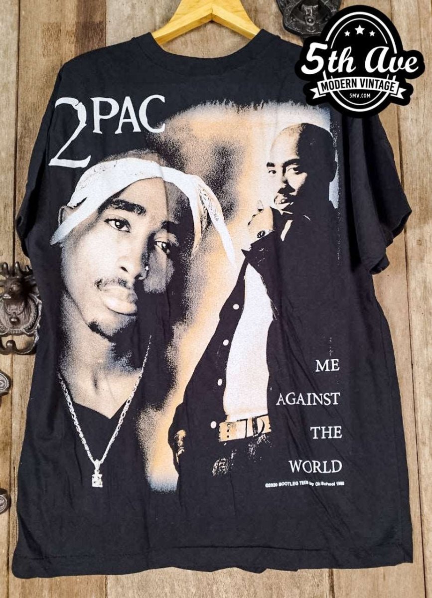 Tupac Shakur Me Against the World - New Vintage Band T shirt - Vintage Band Shirts