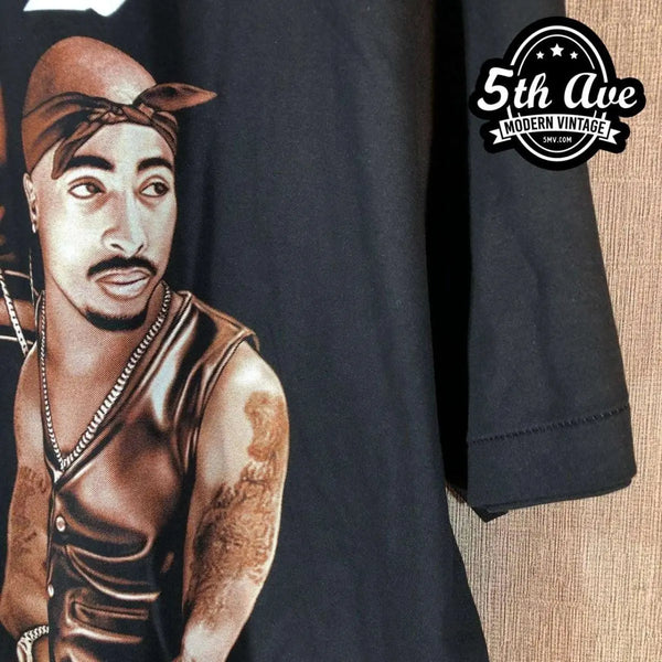 超希少 90s 2pac tupac ヴィンテージTシャツ rapvintage Vintage 90s Tupac 2PAC & Biggie Notorious B.I.G. Rap Tee T