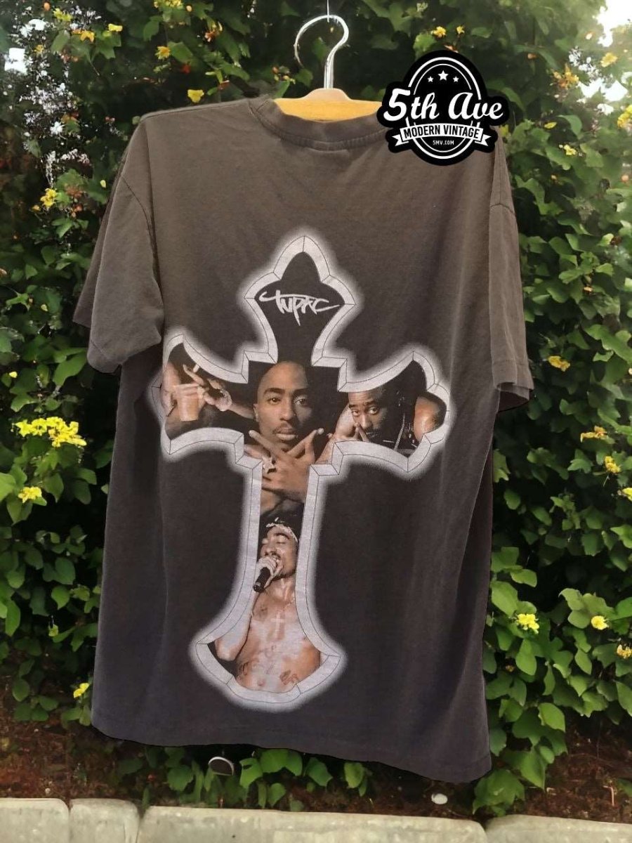 Tupac Shakur Single Stitch t shirt - Vintage Band Shirts