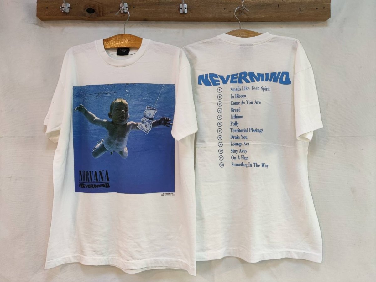 Unveiling the Nirvana 'Nevermind' Album Tribute T-Shirt: A Timeless Homage to Musical Rebellion and Artistic Brilliance - Vintage Band Shirts