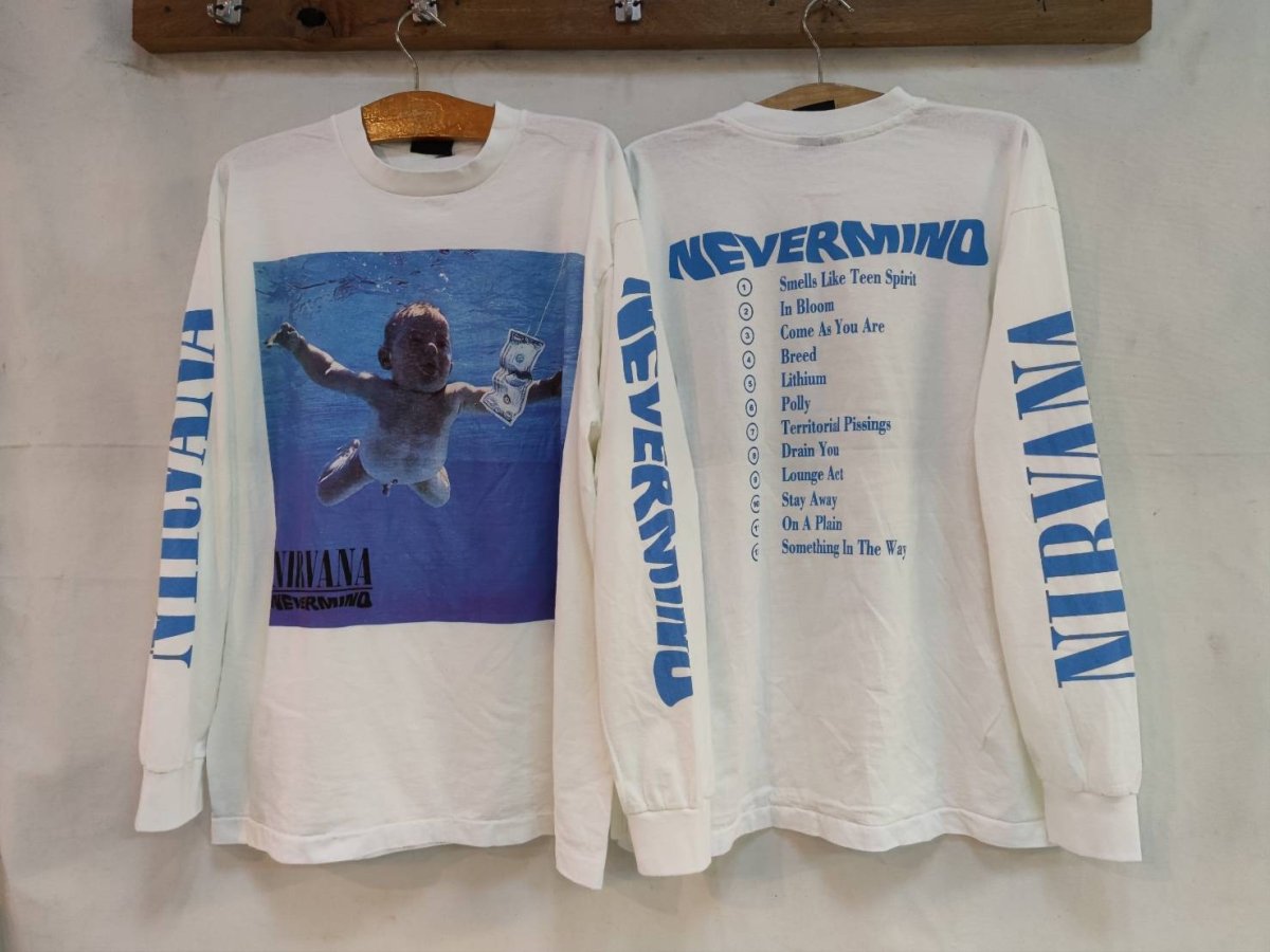 Unveiling the Nirvana 'Nevermind' Long Sleeve Tribute T-Shirt: A Timeless Homage to Musical Rebellion and Artistic Brilliance - Vintage Band Shirts