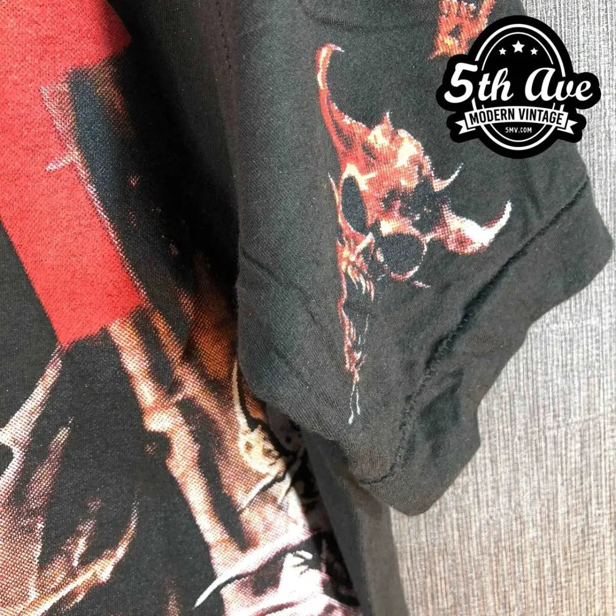Vintage Bootleg Slayer: Unleash the Darkness with an All Over Print Single Stitch Black Short Sleeve t shirt - Vintage Band Shirts