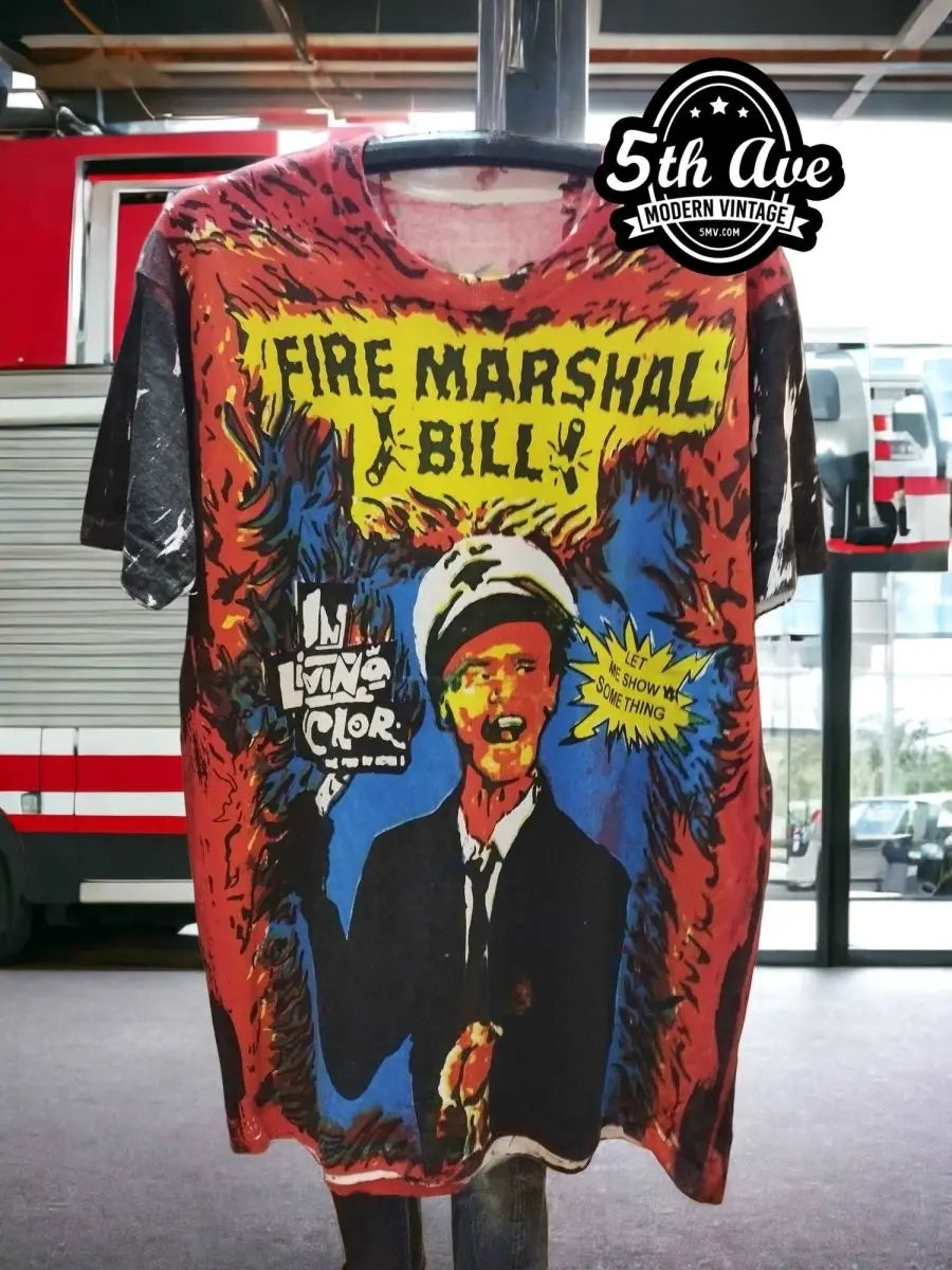 Vintage Tribute: The Fire Marshall Bill All-Over Print T-Shirt - Vintage Band Shirts