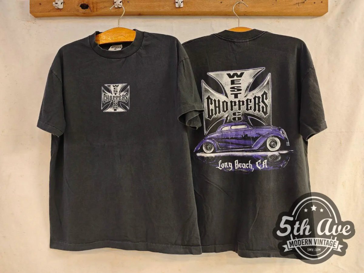 West Coast Choppers Long Beach, CA - New Vintage T shirt - Vintage Band Shirts