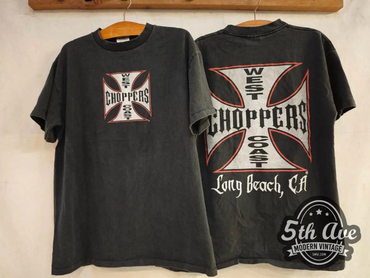 West Coast Choppers Long Beach, CA - New Vintage T shirt - Vintage Band Shirts