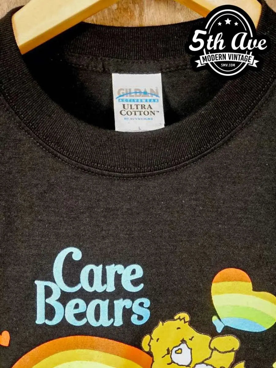 Whimsical Care Bears Paradise: Short Sleeve Crewneck t shirt - Vintage Band Shirts