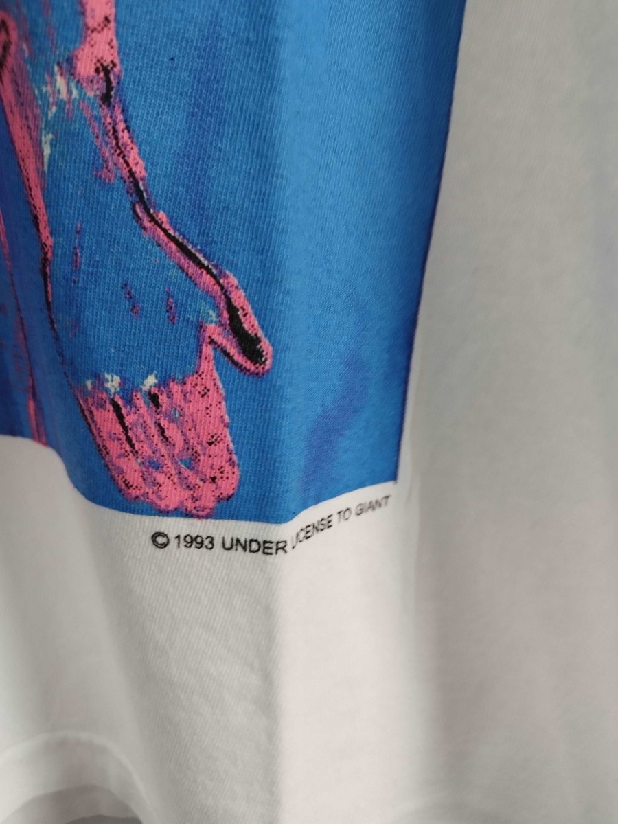 White Nirvana Silver T Shirt - Vintage Band Shirts