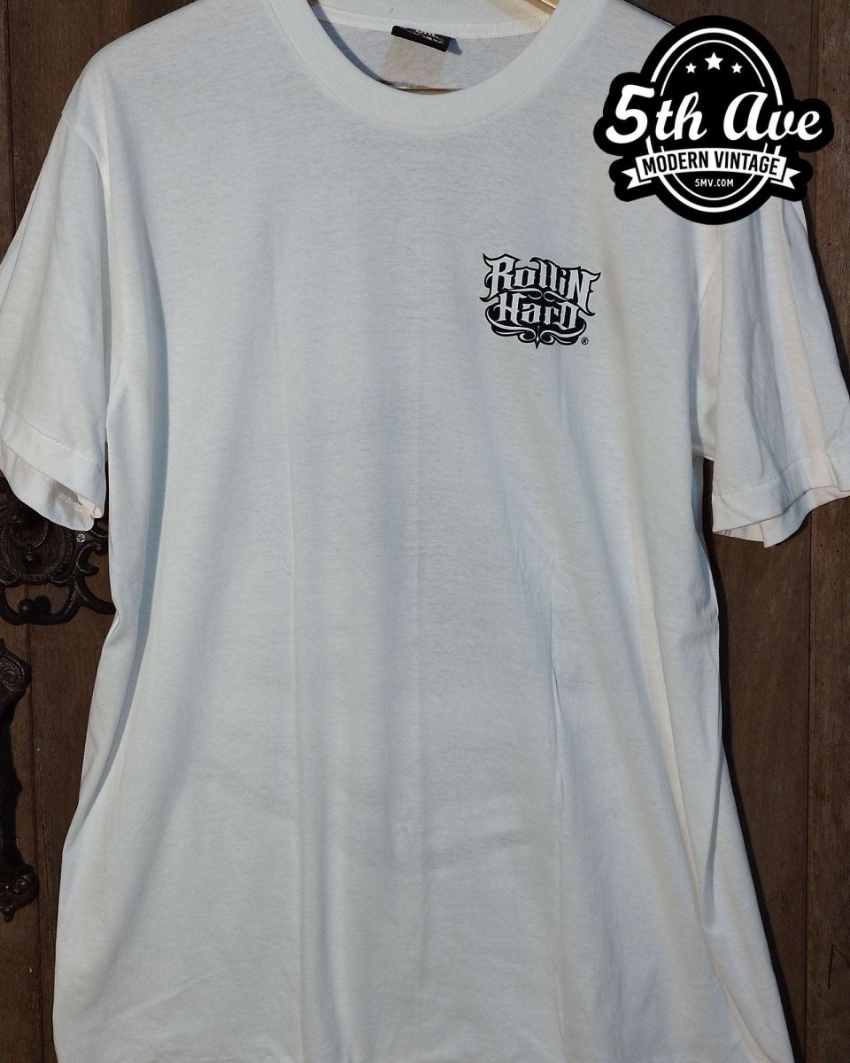 White-on-White Lowrider Dreams Tee - Vintage Band Shirts