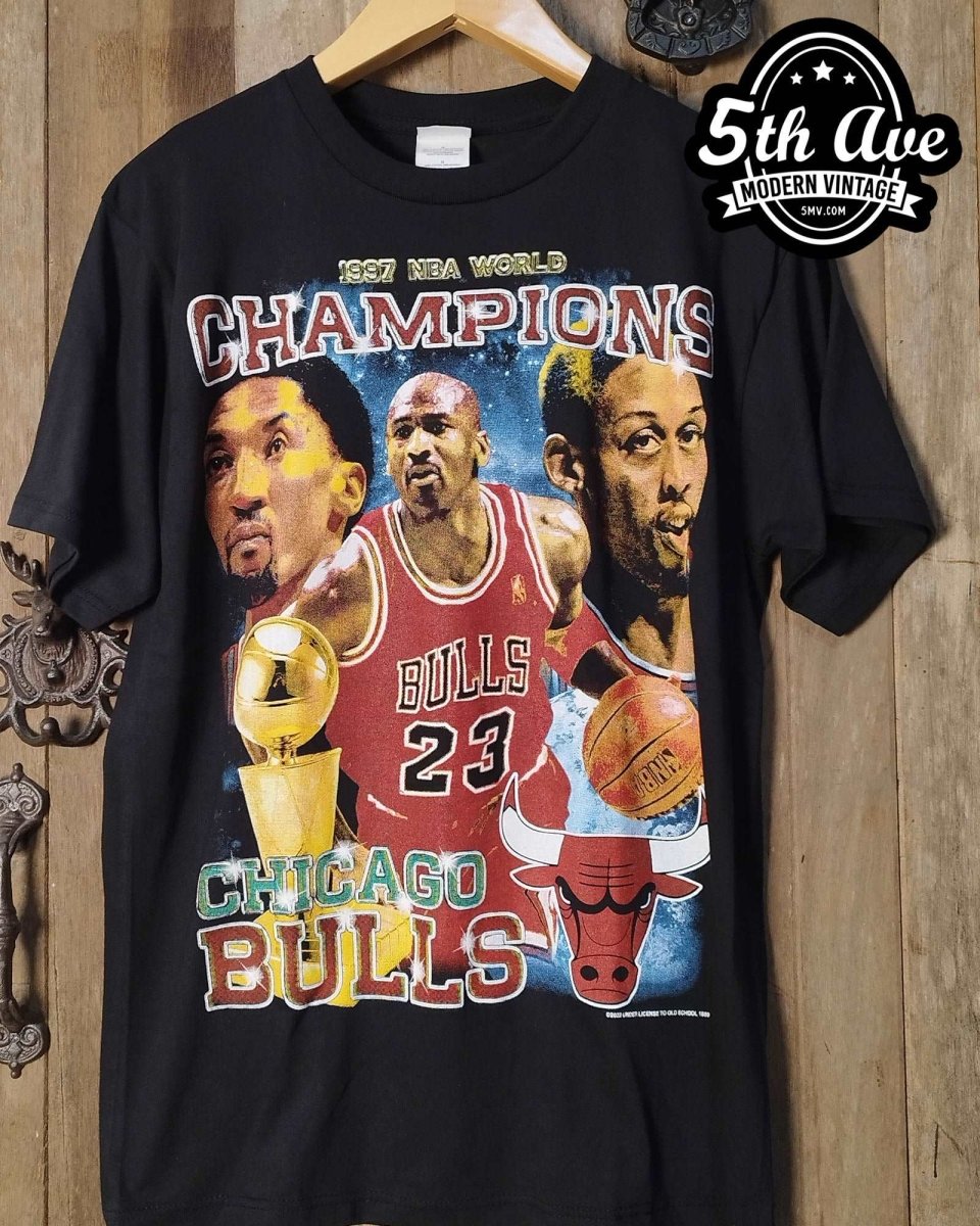 1997 NBA World Champion Chicago Bulls Tribute t shirt - Vintage Band Shirts