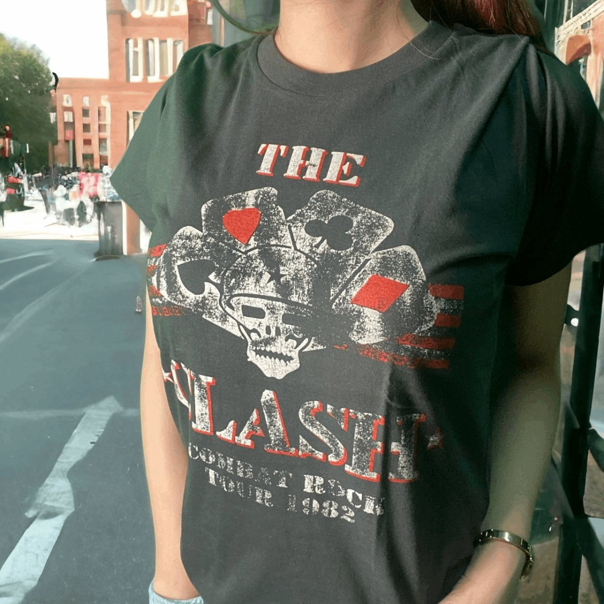 A Timeless Punk Icon: The Clash's 'Combat Rock' 1982 Tour T-Shirt - Vintage Band Shirts