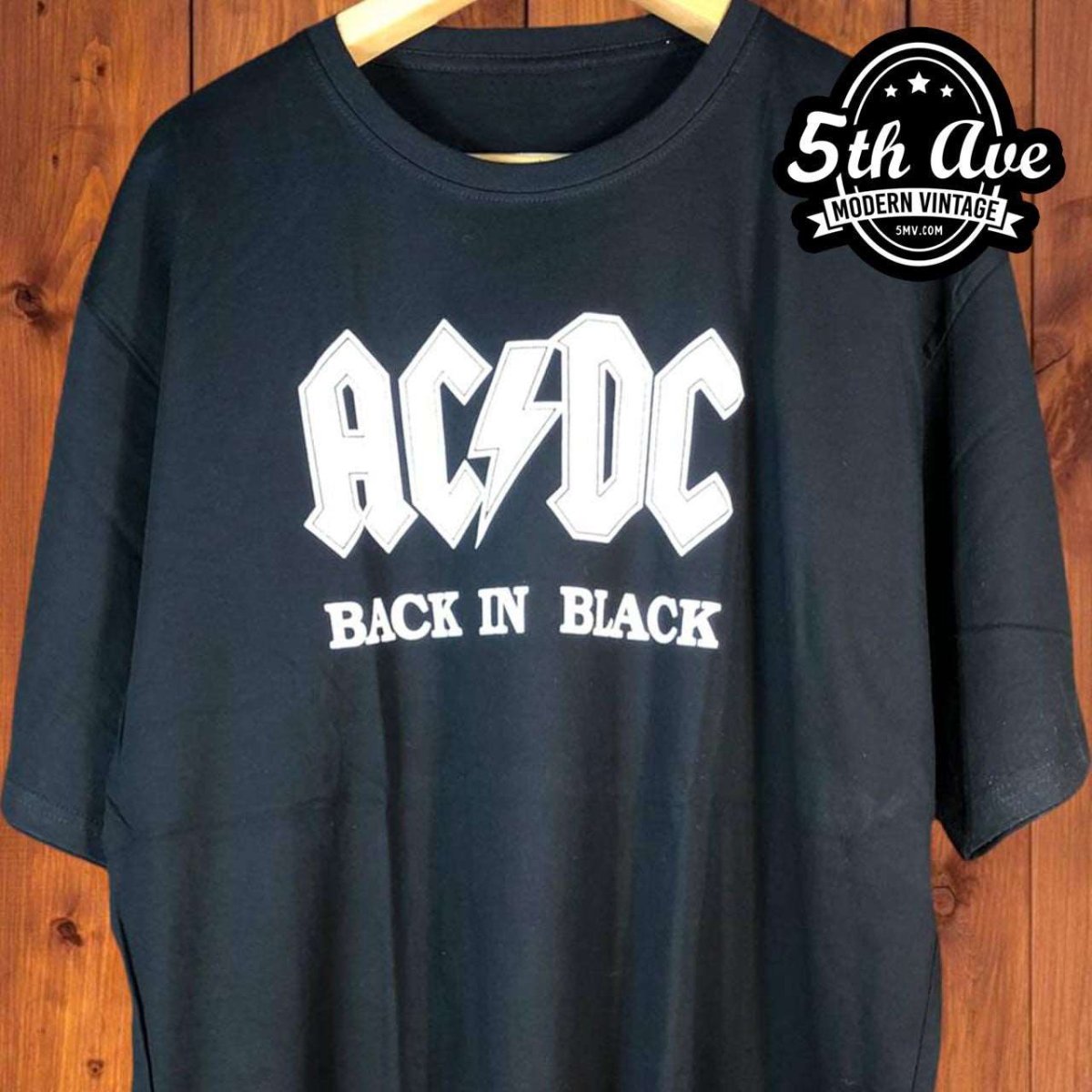AC/DC Classic Back In Black t shirt - Vintage Band Shirts