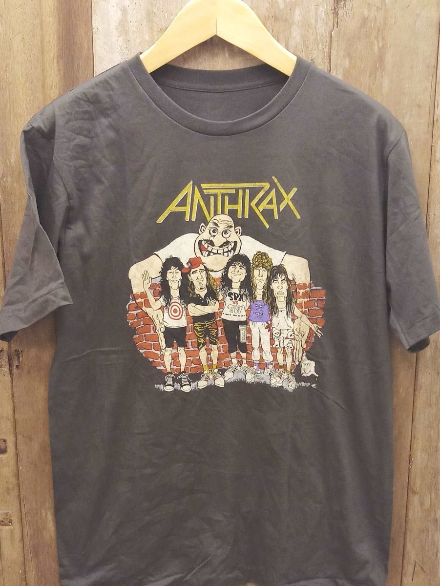 ANTHRAX 100% Cotton New Vintage Band T Shirt - Vintage Band Shirts