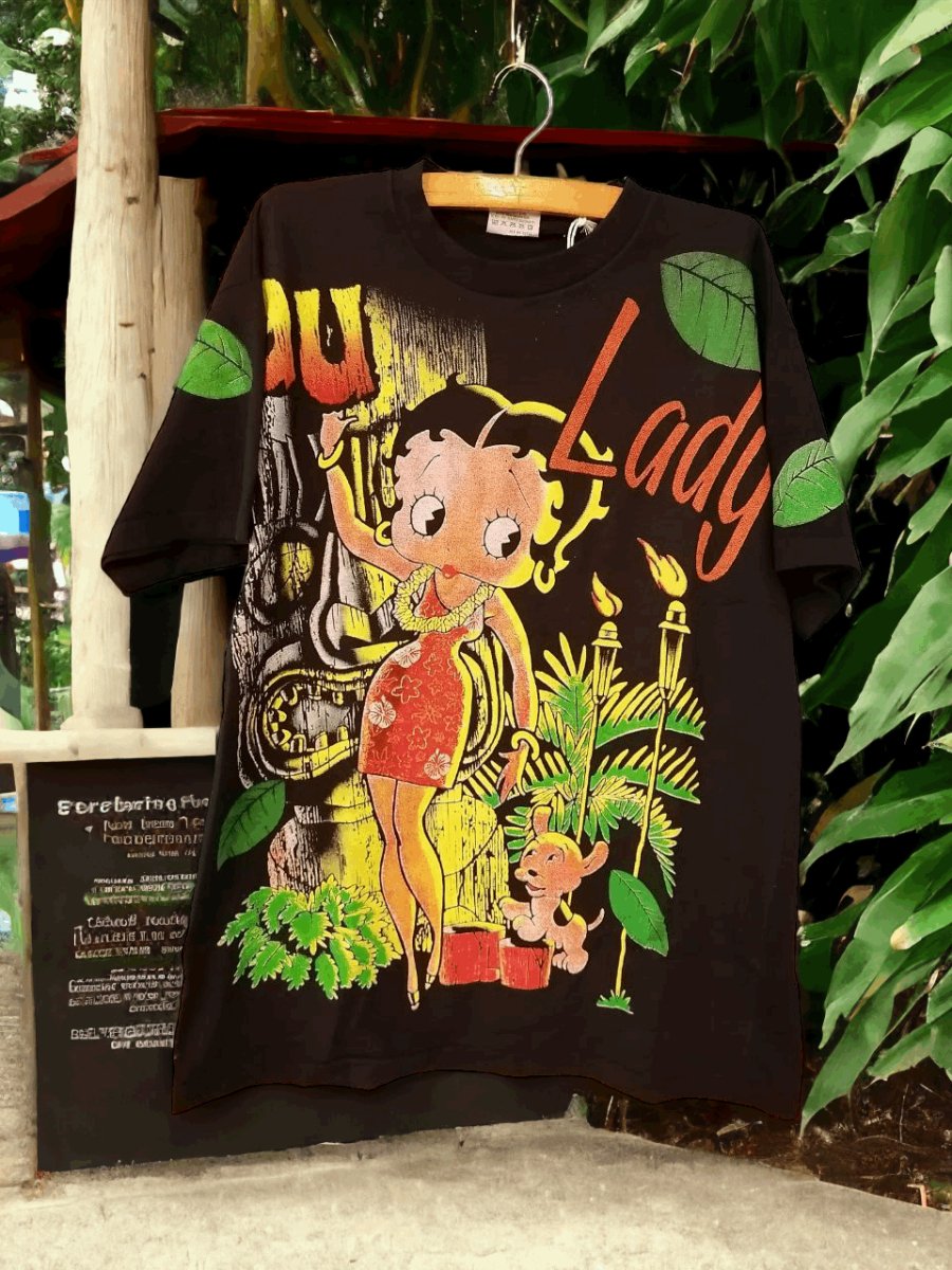 Betty Boop Hula Boop Single Stitch T Shirt - Vintage Band Shirts
