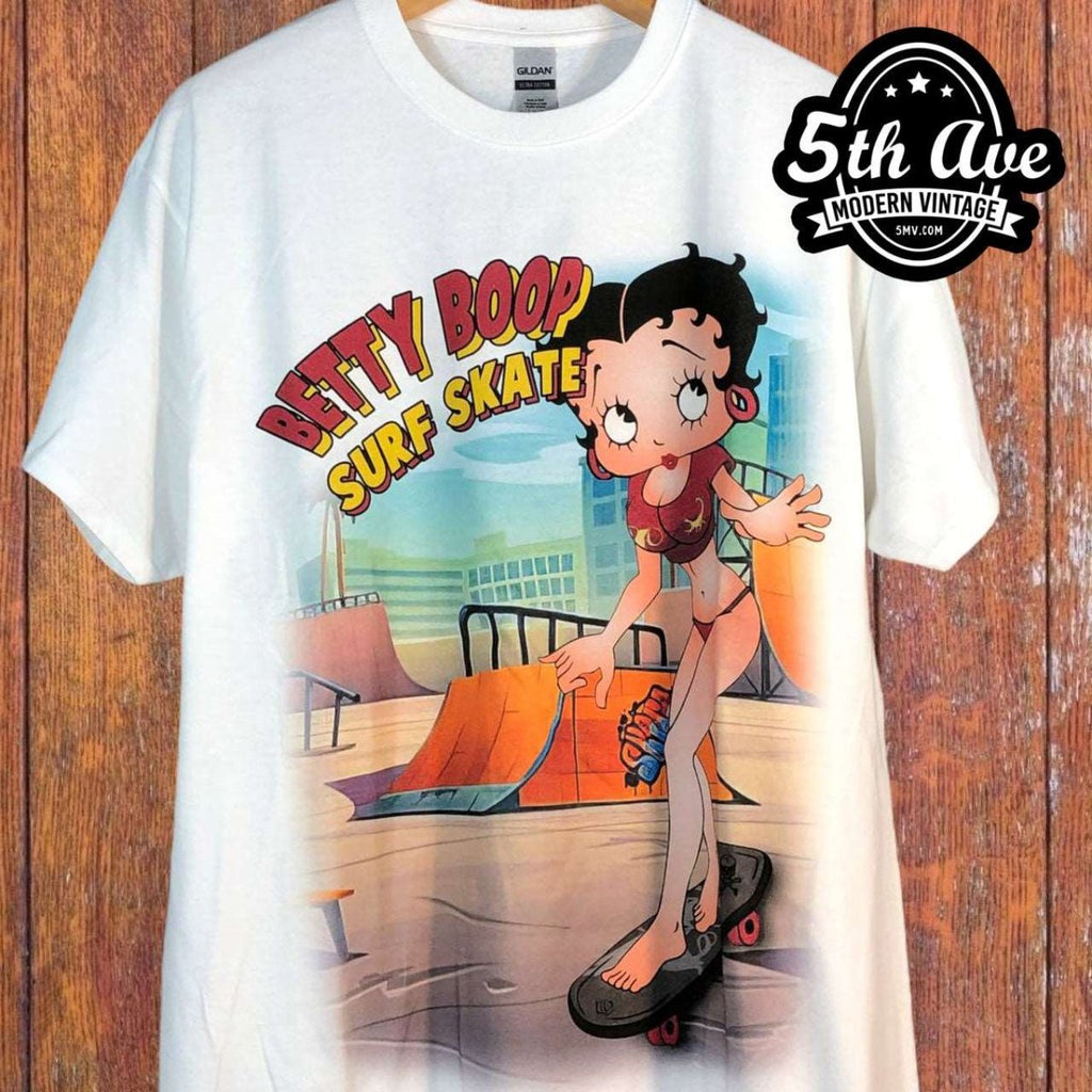 Betty Boop I'm Good at Surf Skate - New Vintage Animation T shirt 