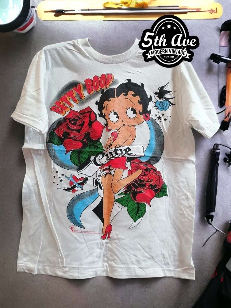 Betty Cutie Tattoo Single Stitch t shirt - Vintage Band Shirts