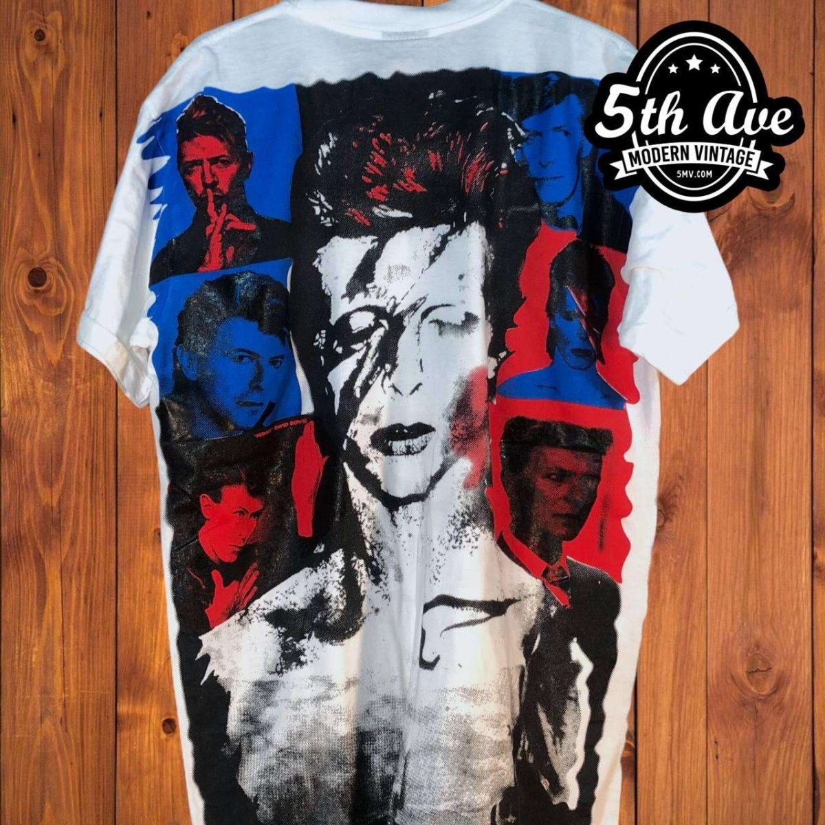 Bowie Melodies Collage Vintage Tribute Masterpiece t shirt - Vintage Band Shirts