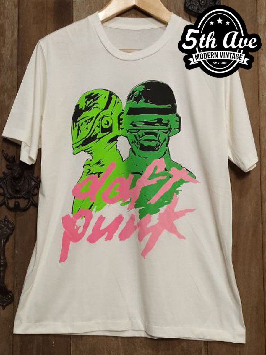 Daft Punk single stitch T Shirt - Vintage Band Shirts