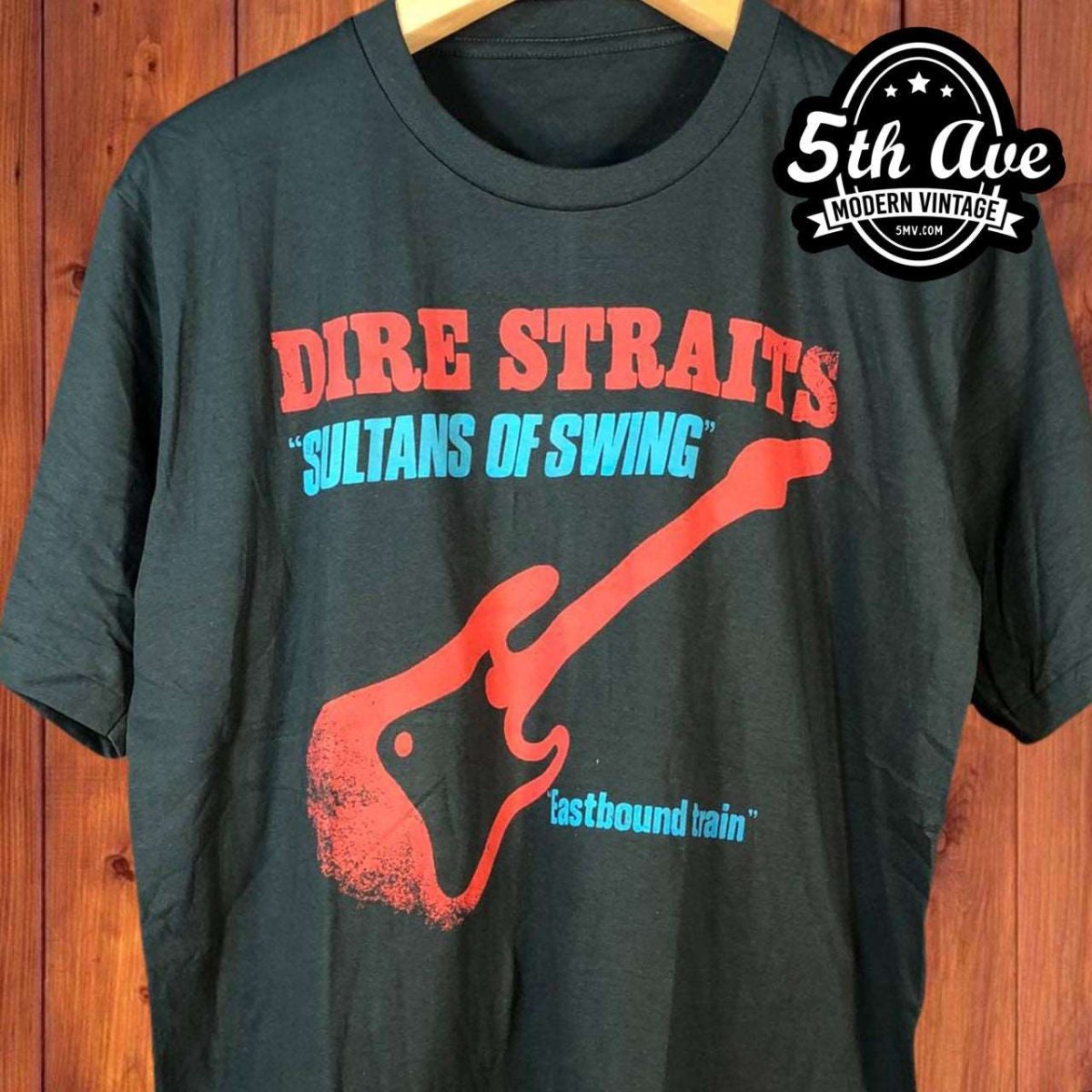 Dire Straits Sultans of Swing Guitar Tribute t shirt - Vintage Band Shirts