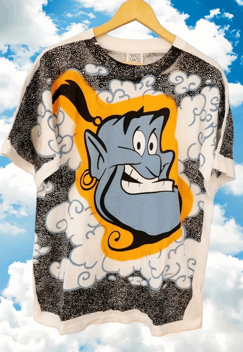 Disney Aladdin AOP Single Stitch t shirt - Vintage Band Shirts