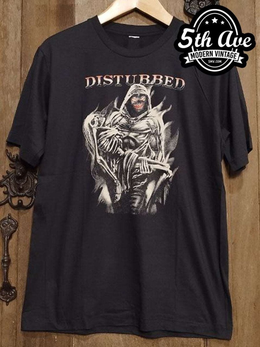Disturbed Skeleton Duo Tribute Tee - Vintage Band Shirts