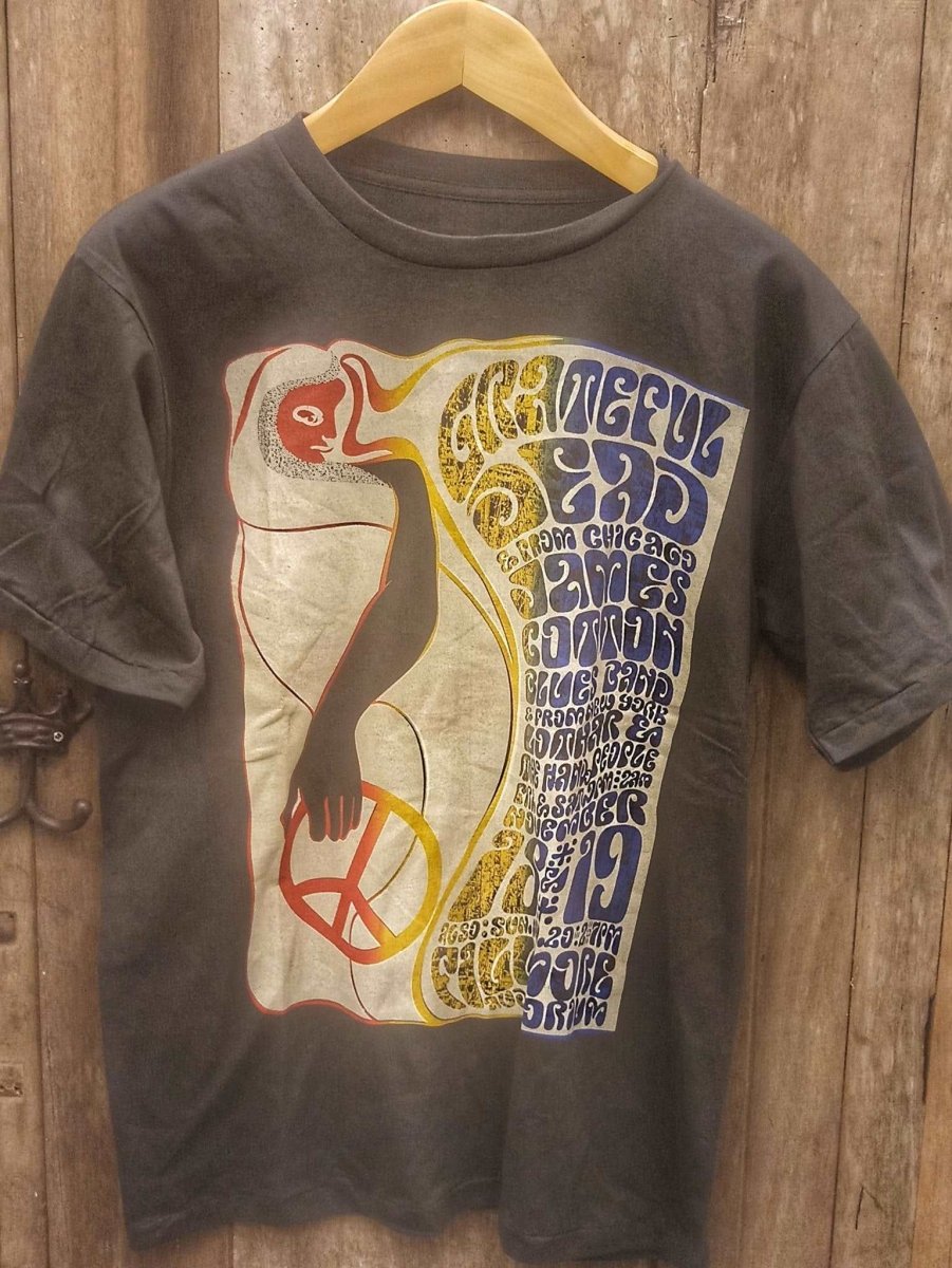 Grateful Dead and James Cotton Blues Band Collaborative Concert T-Shirt - Vintage Band Shirts