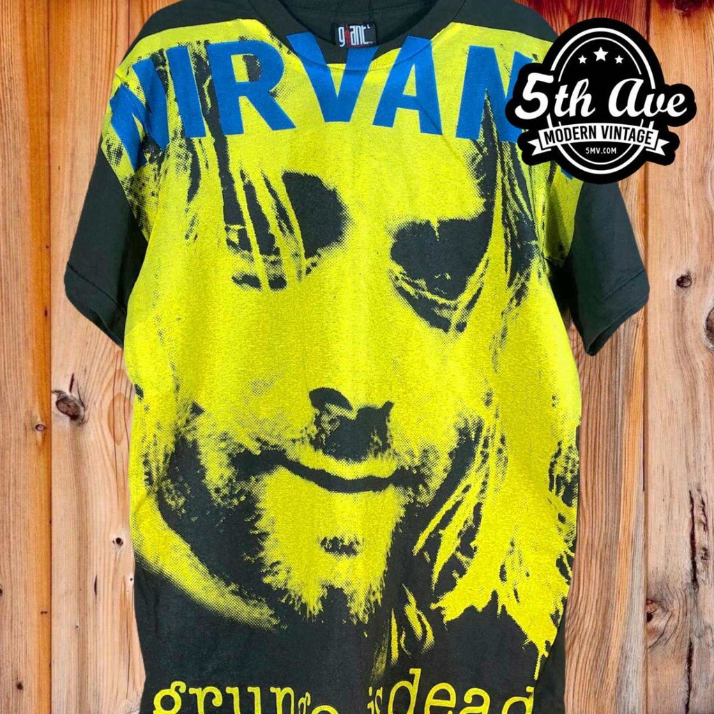 上質で快適 Nirvana Cobain Shirt Long Grunge Kurt Sleeve Vintage is ...