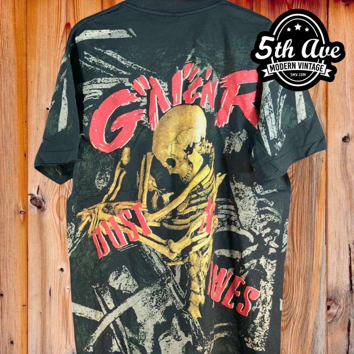 Guns N' Roses Dust N' Bones - AOP all over print New Vintage Band T shirt - Vintage Band Shirts