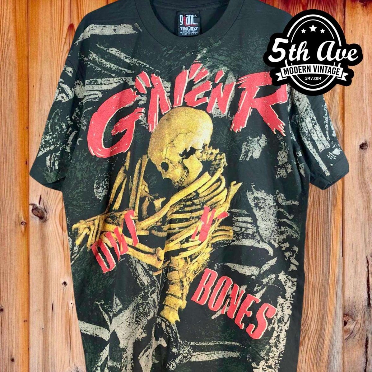 Guns N' Roses Dust N' Bones - AOP all over print New Vintage Band T shirt - Vintage Band Shirts