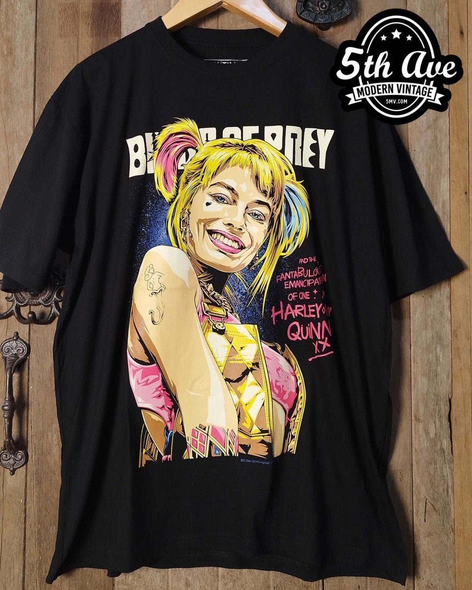 Harley Quinn Birds of Prey - New Vintage Movie T shirt - Vintage Band Shirts
