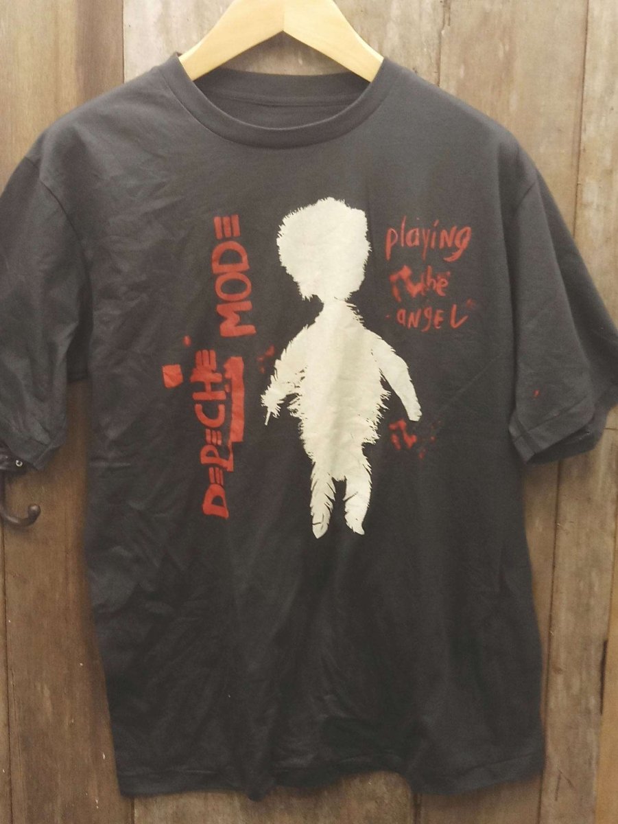 Harmonious Echoes: Depeche Mode 'Playing the Angel' Tribute Tee - Vintage Band Shirts