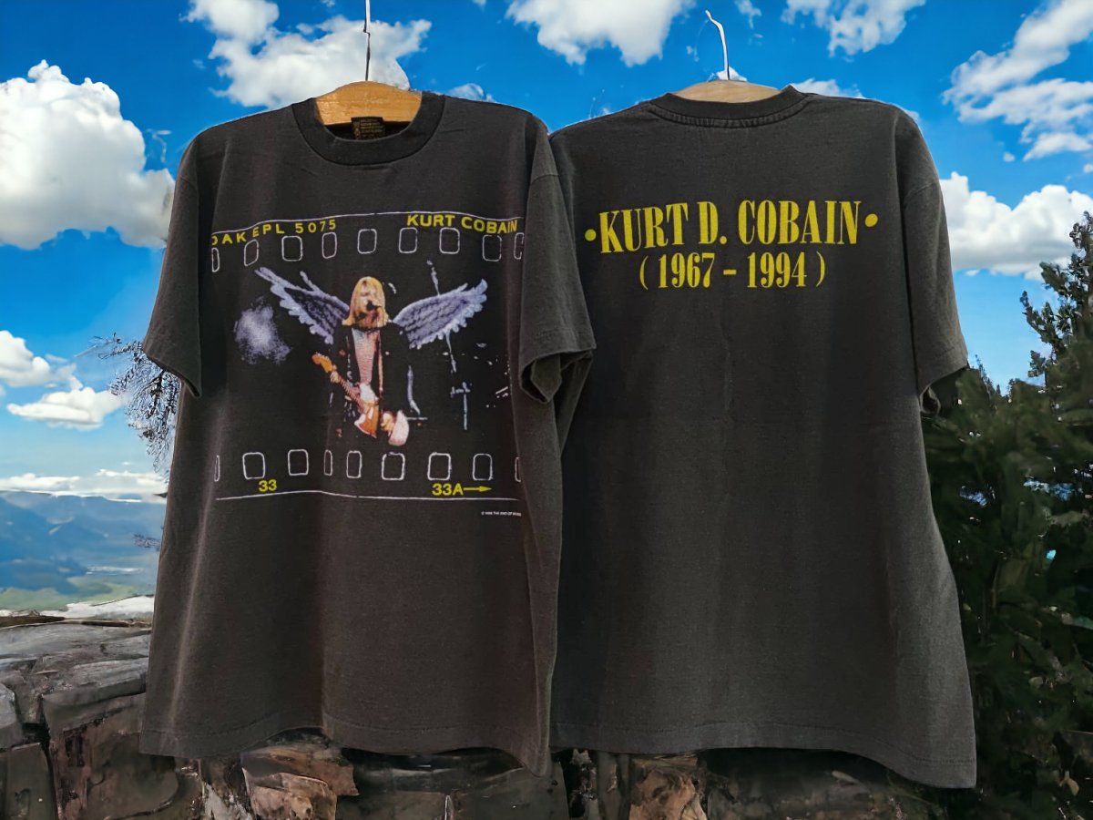 Kurt Cobain Angelic Memorial Bootleg T-Shirt - Vintage Band Shirts