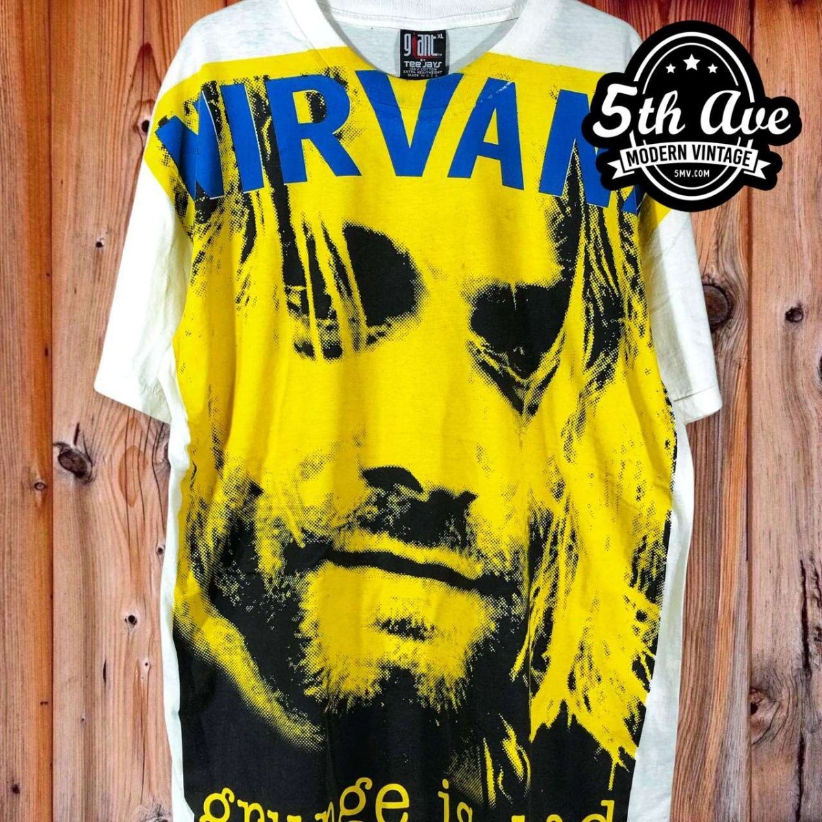 Kurt Cobain Nirvana Grunge Is Dead - AOP all over print New Vintage Band T  shirt - Vintage Band Shirts