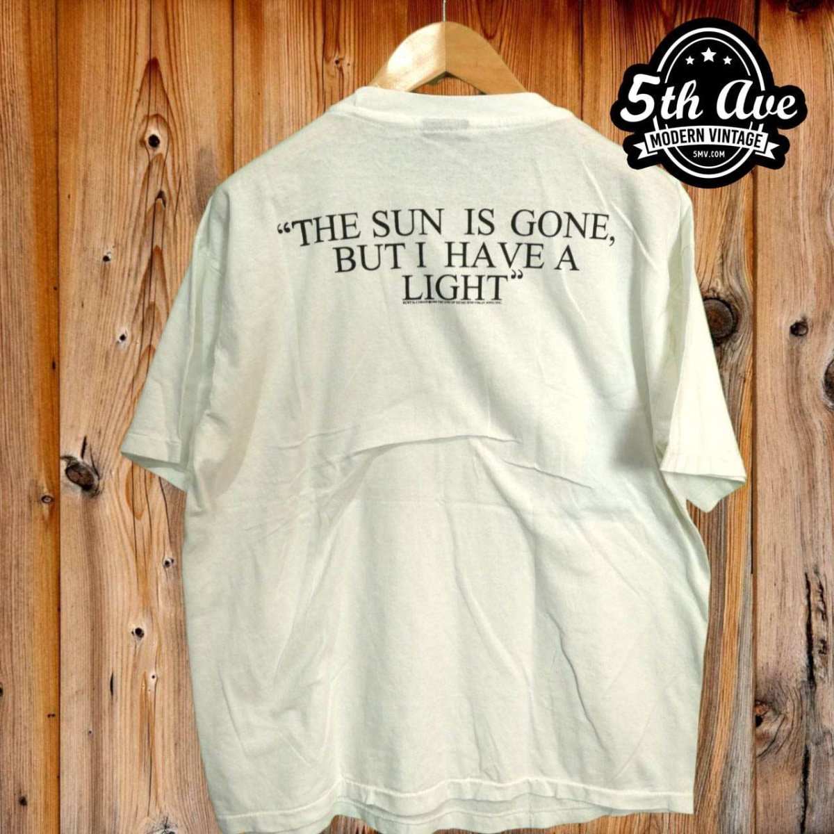 Kurt Cobain Nirvana The sun is gone, but I have a light - New Vintage Band T shirt - Vintage Band Shirts
