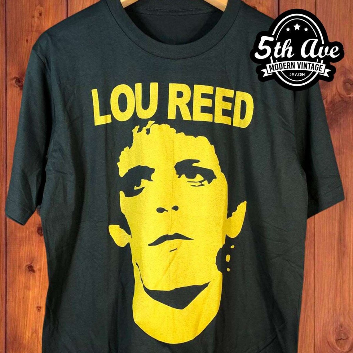 Lou Reed 'Rock 'n' Roll Animal' Distressed Cotton T-Shirt - Vintage Band Shirts