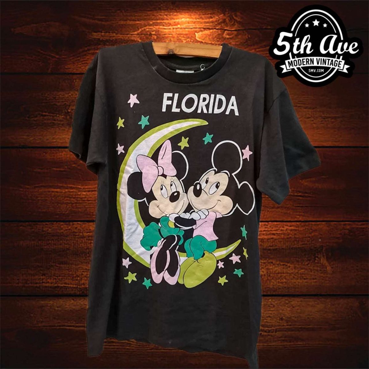 Lunar Love: Mickey and Minnie's Moonlight Adventure t shirt - Vintage Band Shirts