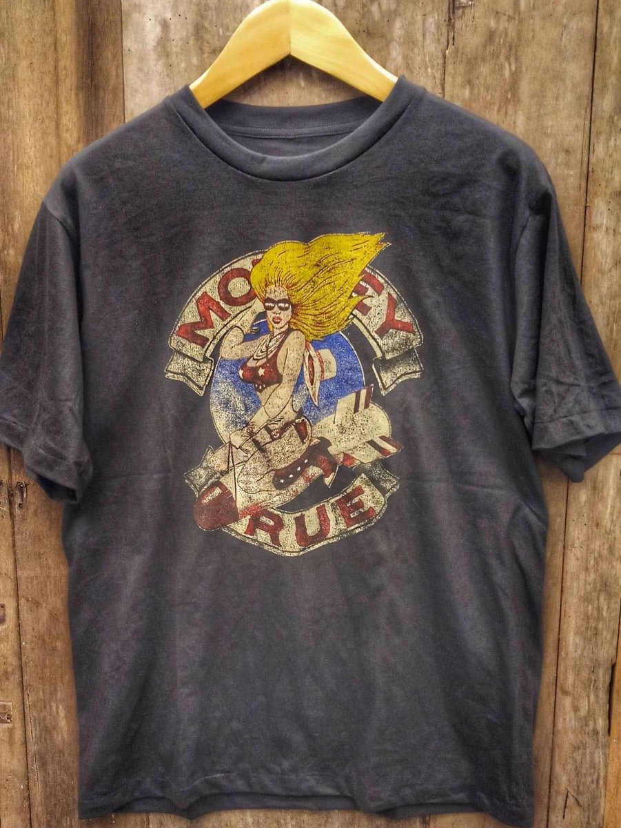 Mötley Crüe Girls Girls Girls Tour '87 t shirt - Vintage Band Shirts