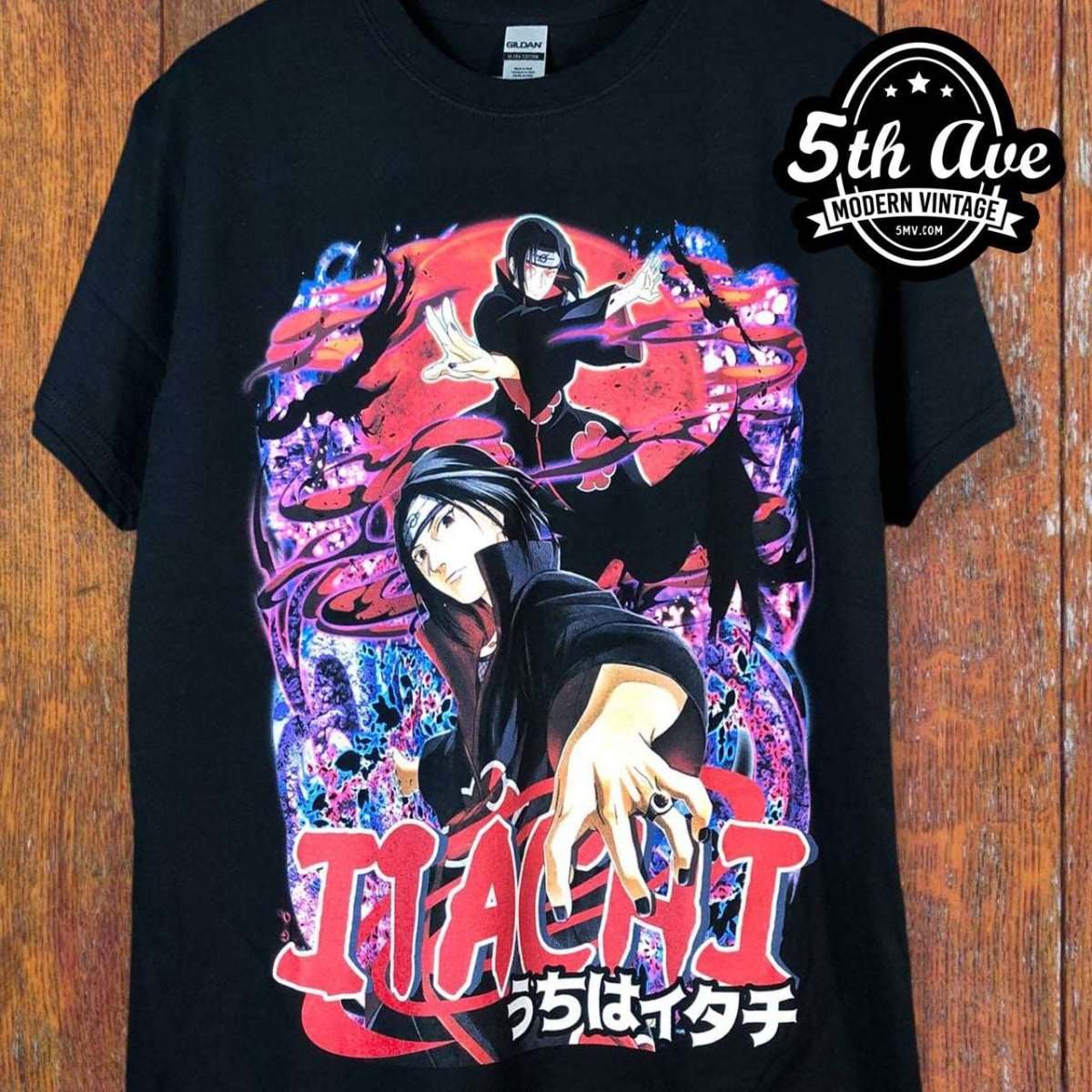 Naruto Shippuden Itachi Uchiha - New Vintage Anime T shirt - Vintage Band Shirts