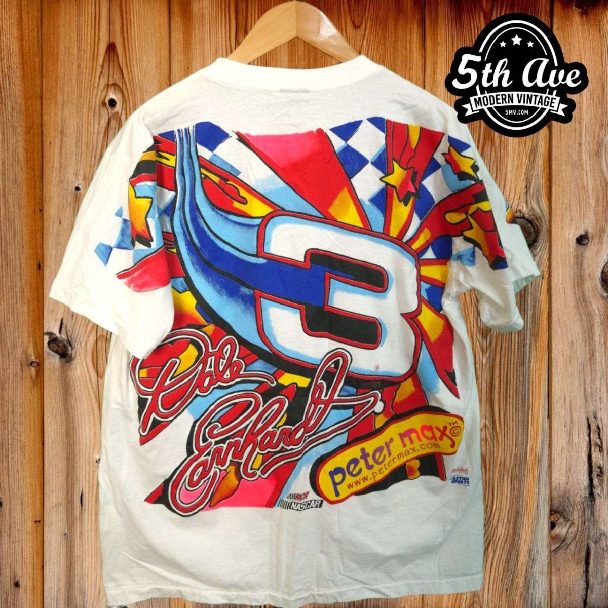 Nascar Dale Earnhardt Peter Max Maximum Velocity - AOP all over print New Vintage T shirt - Vintage Band Shirts